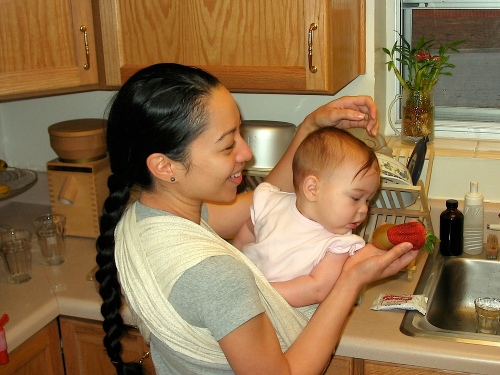 FRANICIA WITH ONE OF OUR CHILDREN IN 2004. IF YOU PURCHASE FRANICIA'S LATEST BOOK, I KNOW YOU LOVE ME, MOMMY AND DADDY, YOU WILL SEE THIS IMAGE RENDERED IN WATERCOLOR.